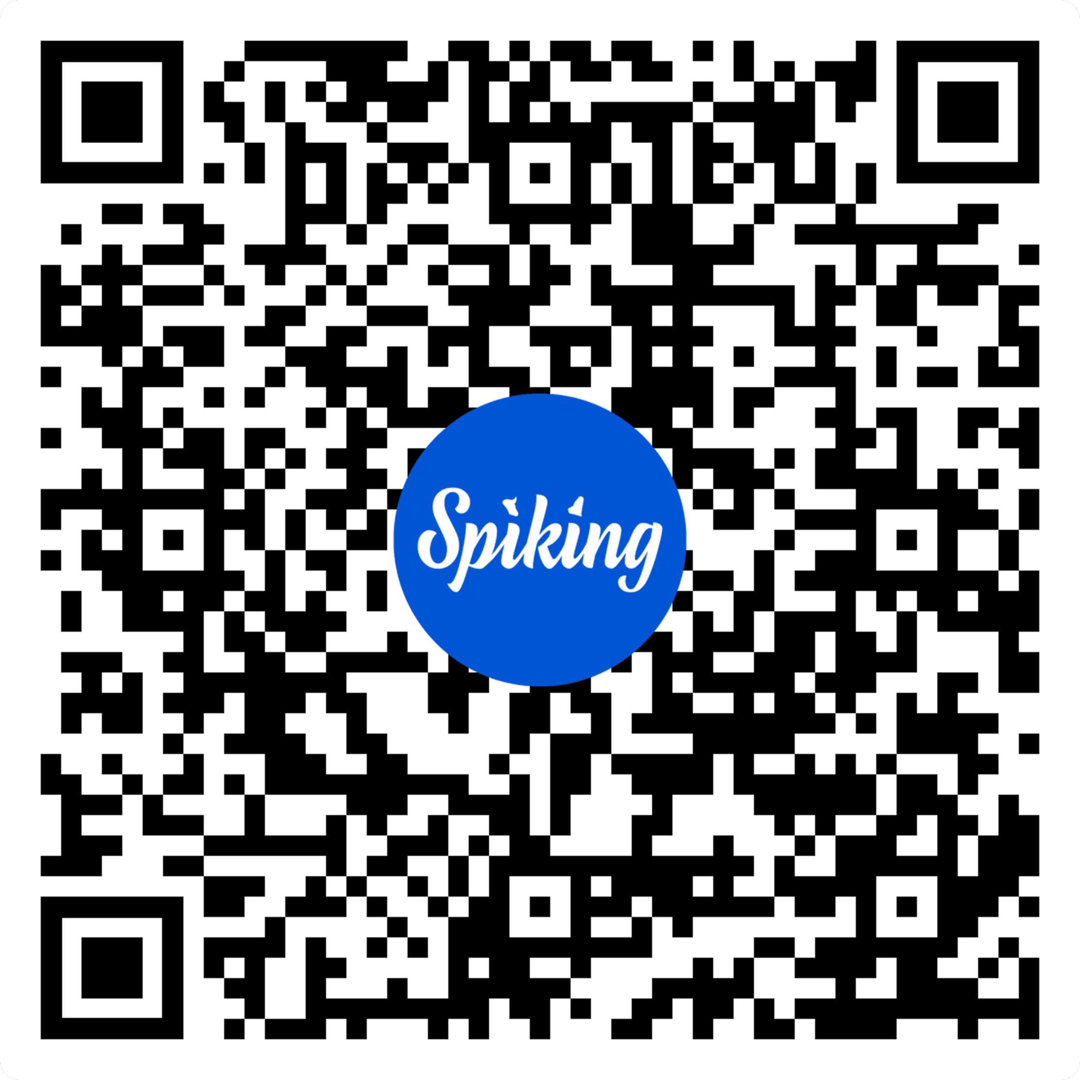 Spiking app QR code