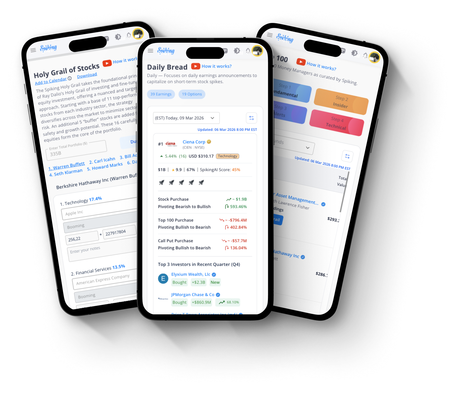 Spiking app on mobile